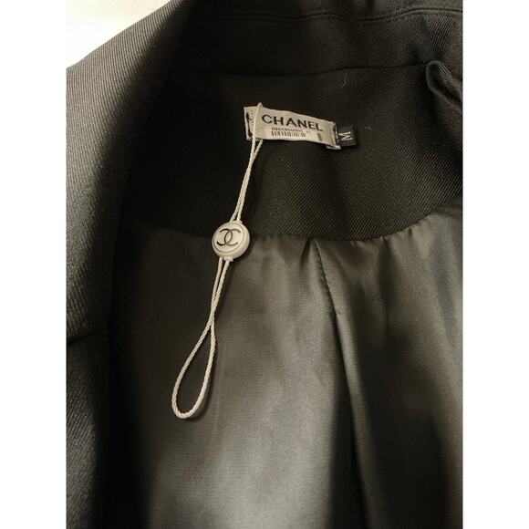 Chanel Logo Patch Blazer CC Crest Buttons Runway Jacket - Picture 16 of 16
